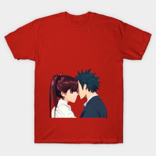 Romantic Anime Couple Kissing T-Shirt